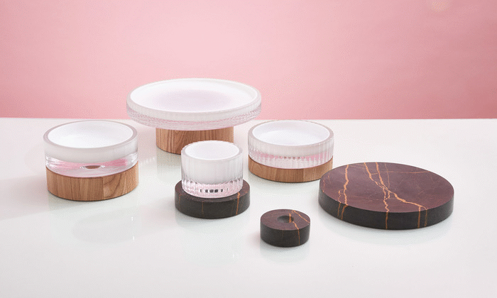 unbalance glass object collection of bowls sklo objekt kolekce mís design jiri krejcirik
