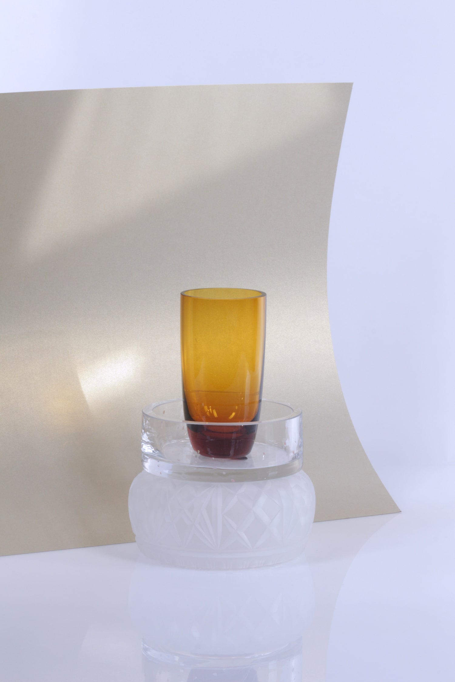 Lotus Symbols of now glass object from Heritage Contemporary collection design by Jiri Krejcirik Solitary Glass