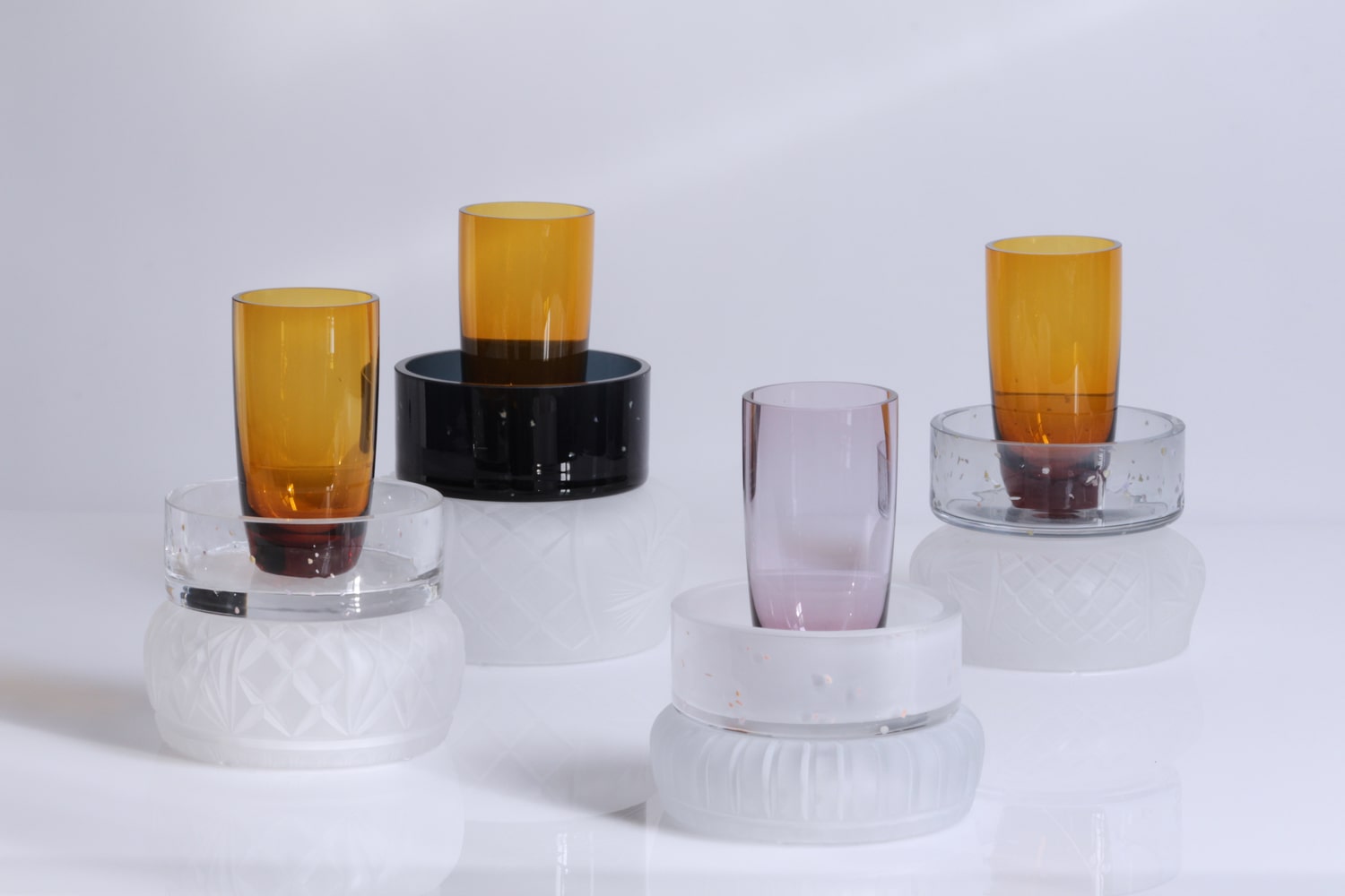 Lotus Symbols of now glass object from Heritage Contemporary collection design by Jiri Krejcirik Studio View