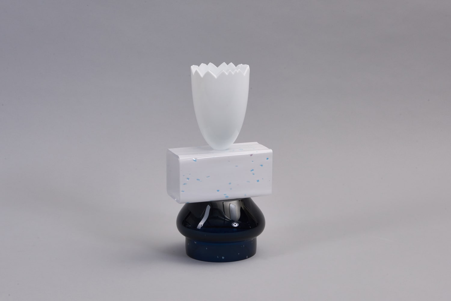 Forms and Symbols Limited Edition Collection of Glass Objects One Vase in Studio
