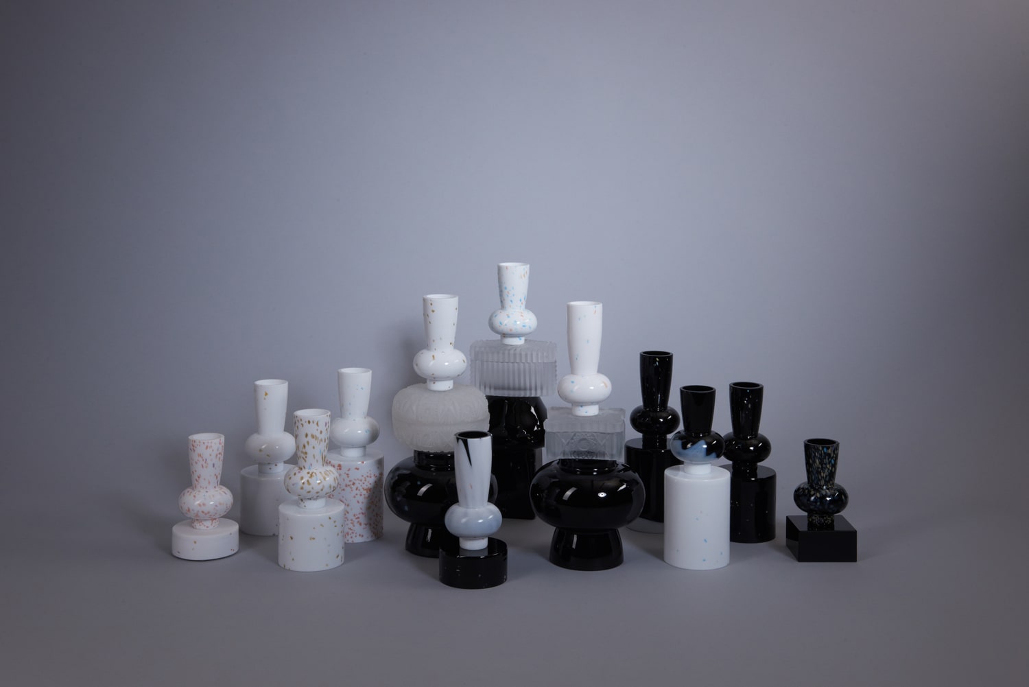 Multiple Archetypes Jewel Caskets Handblown and Handcut from Limited Edition