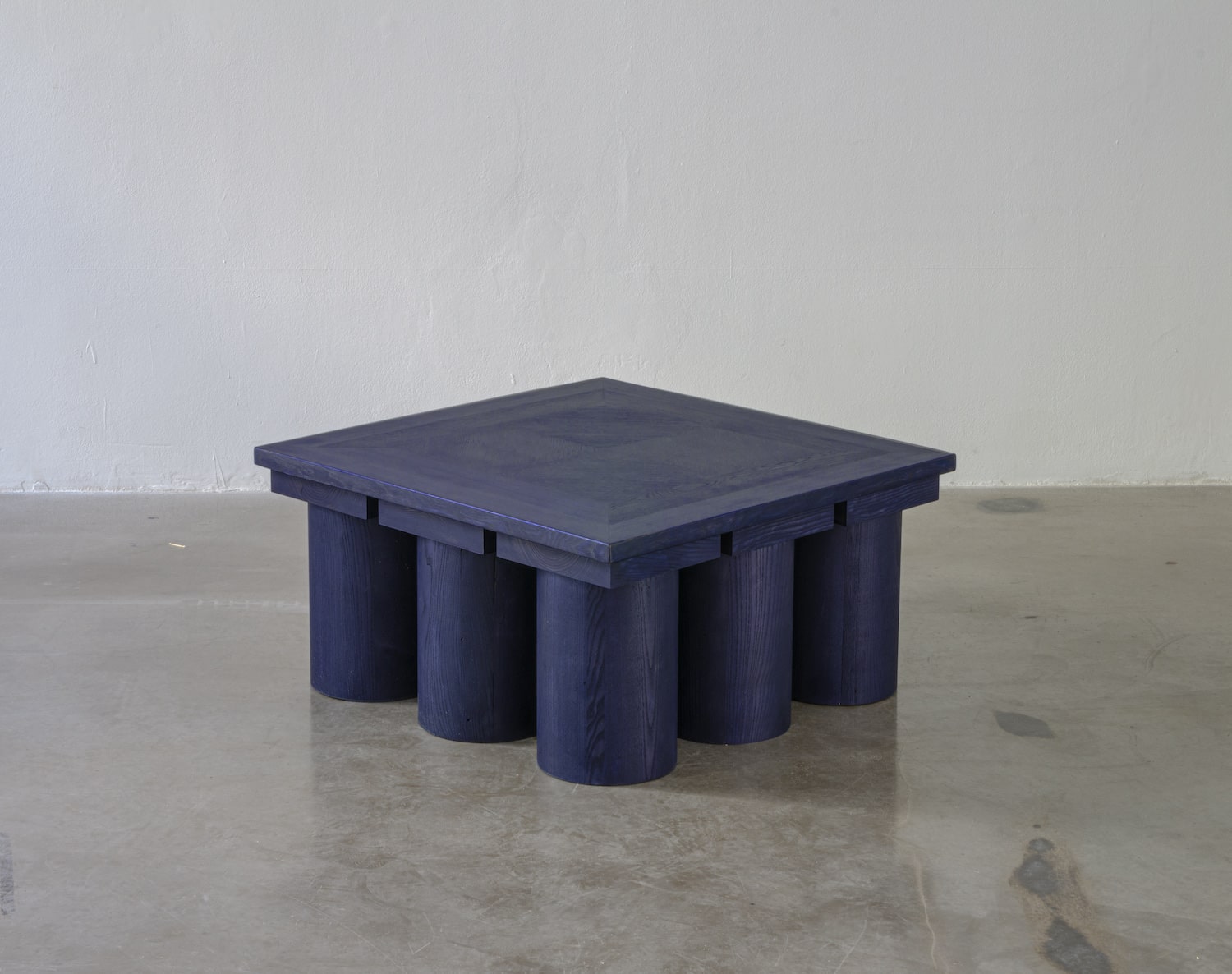 veltrusy mansion sculptural low table reclaimed wood furniture conceptual sustainable design jiri krejcirik Blue Atelier Photo