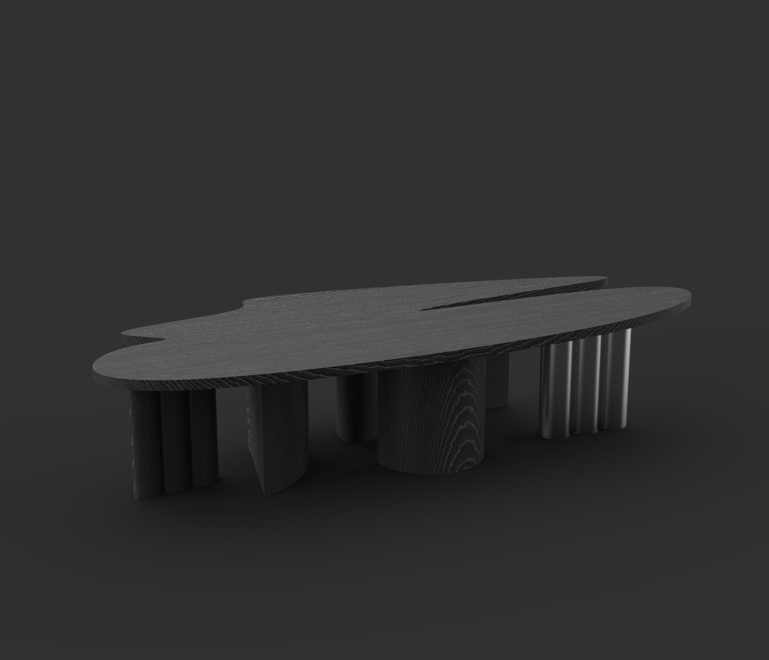 Nocturne Table from the Eclecticism Collection Made out of Wood