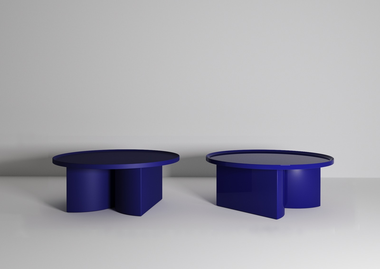 Constantin Brancusi Low Coffee Tables in Dark Blue