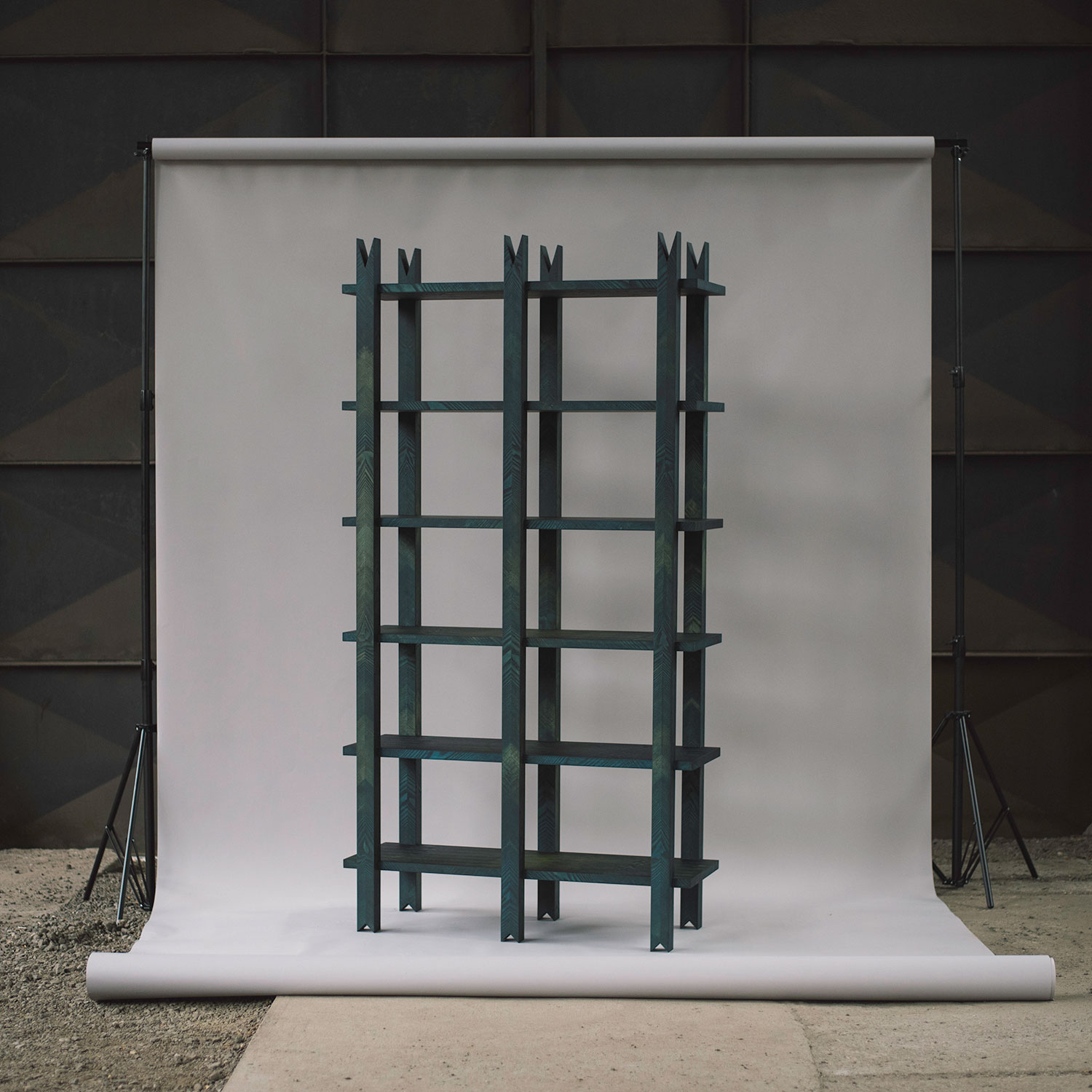 Roots collection for Futuro brand - Inlaid Shelving Unit
