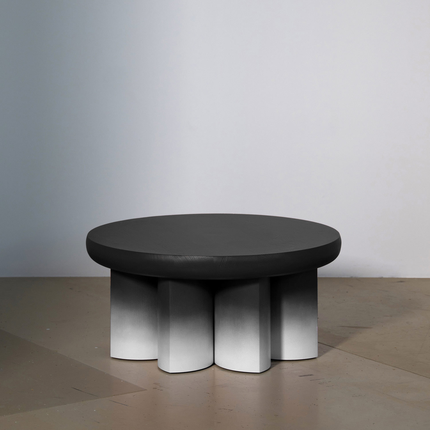 black and white Rosette-low conference table